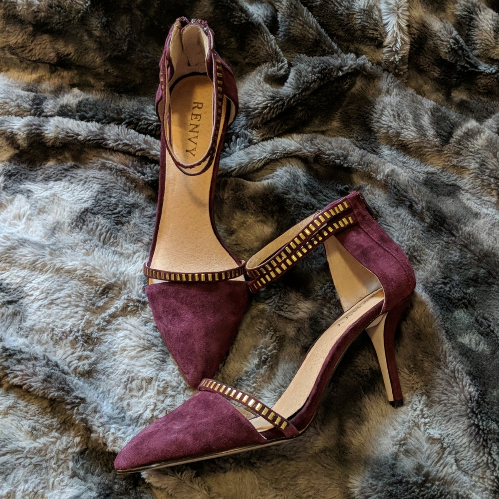 EUC 🔥 Renvy Studded Heels - Picture 2 of 4